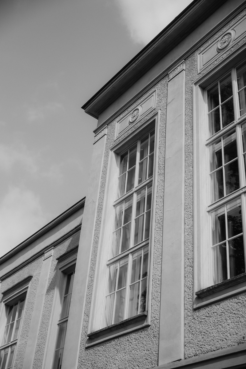 Historische Fassade einer Hochzeitslocation in Duesseldorf